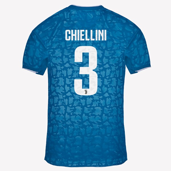 Camiseta Juventus NO.3 Chiellini Replica Tercera Ropa 2019/20 Azul